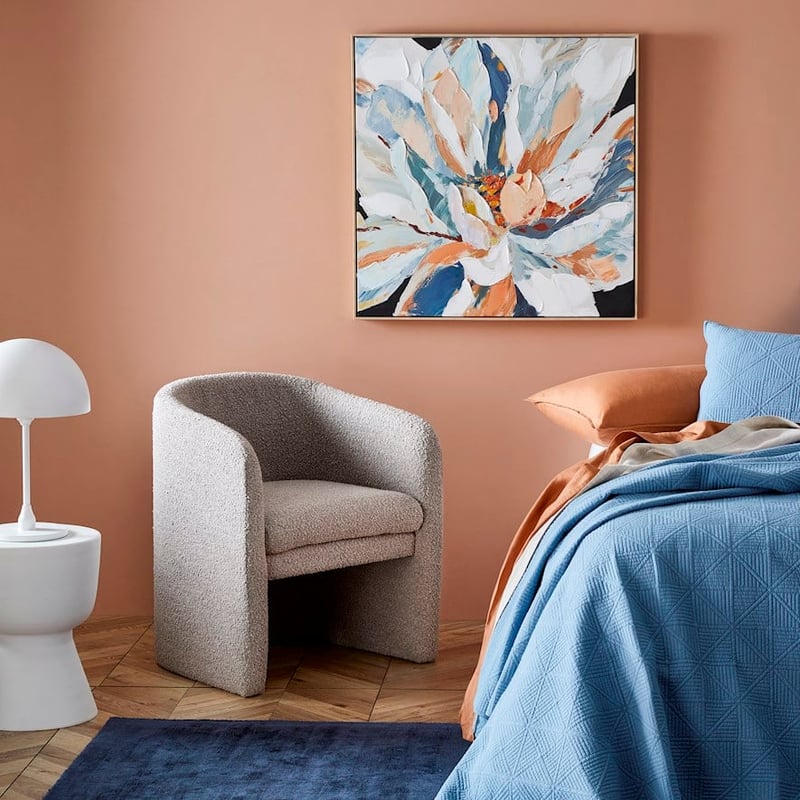 Memphis Dove Boucle Chair