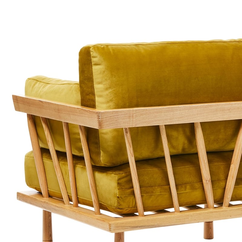 Copenhagen Chair Mustard Velvet