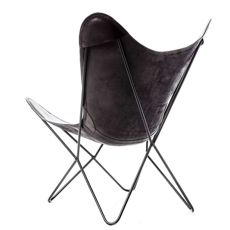 Coachella Leather Chair Black