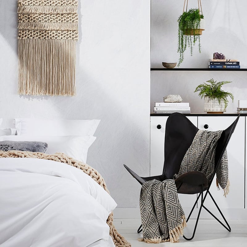 Coachella Leather Chair Black