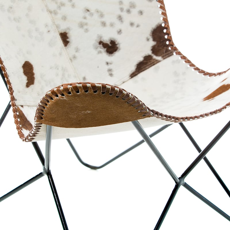 Coachella Leather Chair Cowhide Tan