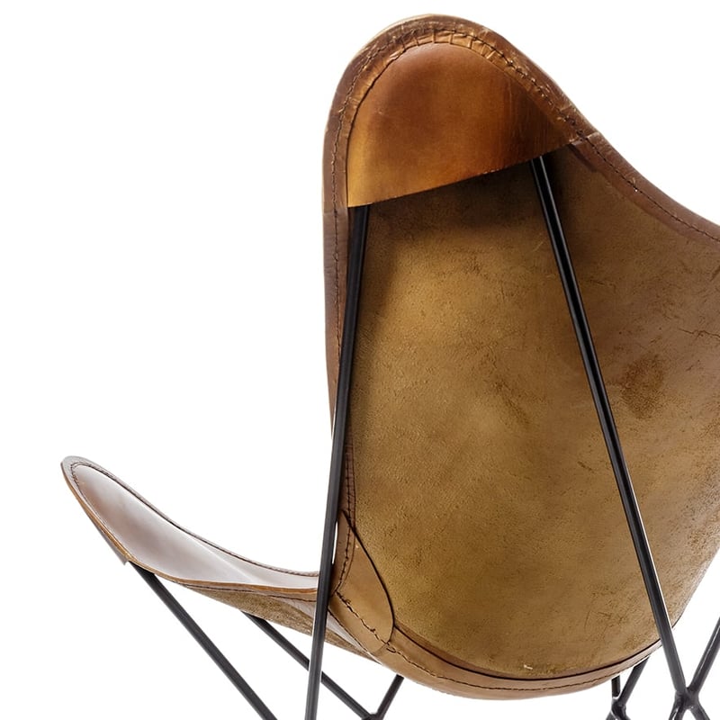 Coachella Leather Chair in Tan