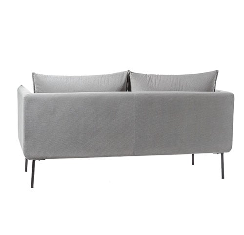 Stockholm 2 Seater Chair Silver