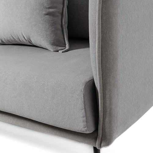 Stockholm 2 Seater Chair Silver