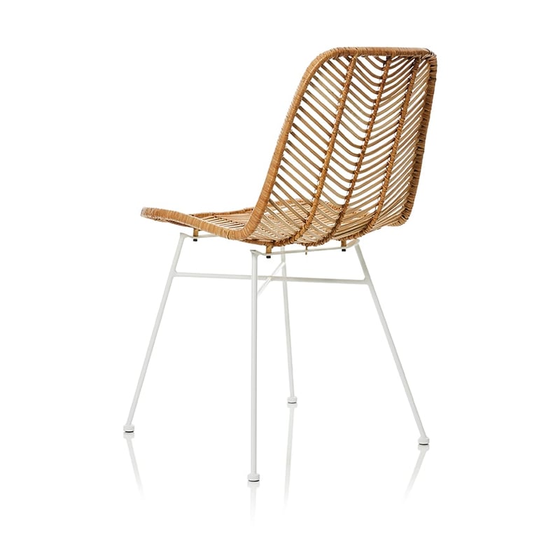 Cebu Rattan Dining Chair Natural & Chevron