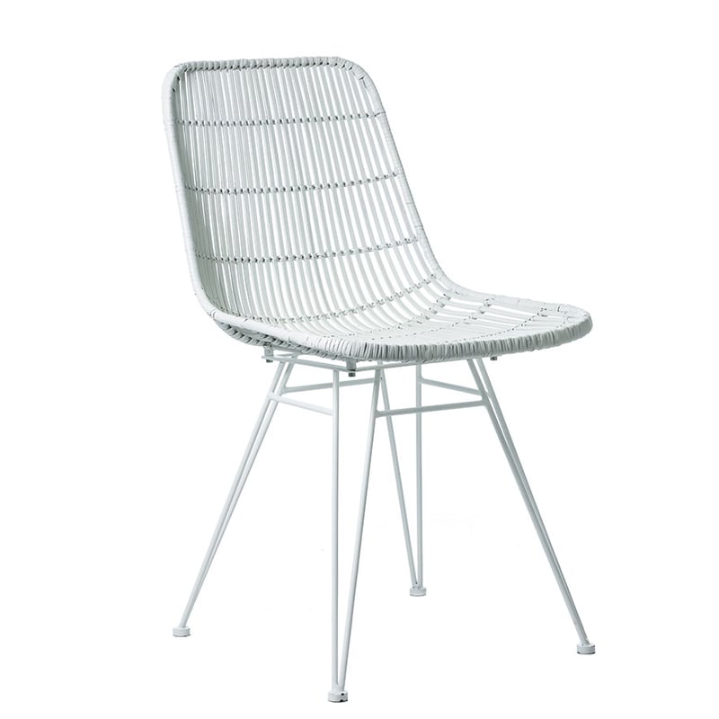 Cebu Rattan Dining Chair White