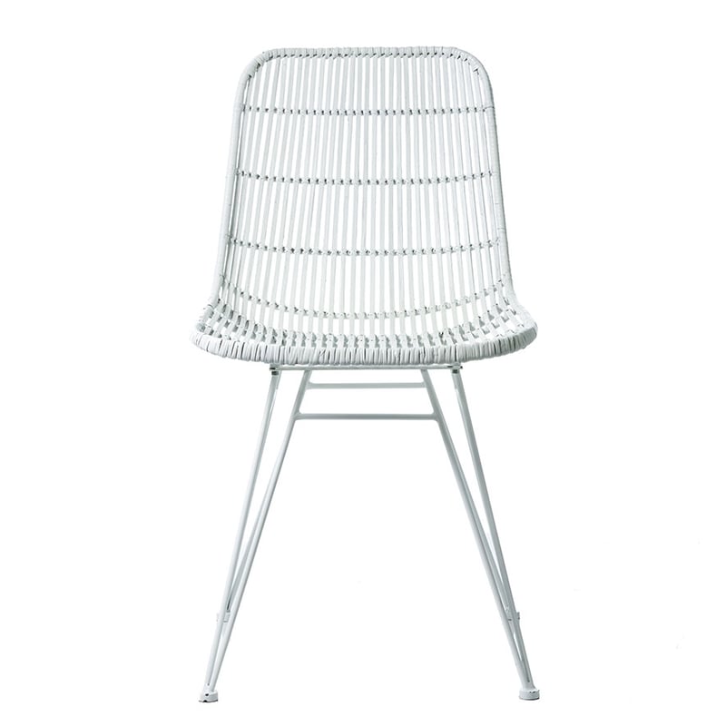 Cebu Rattan Dining Chair White