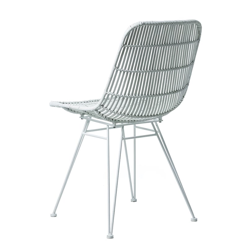 Cebu Rattan Dining Chair White