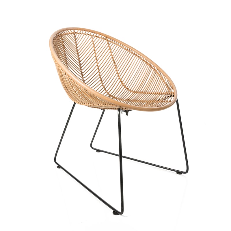 Cebu Rattan Oval Chair Natural