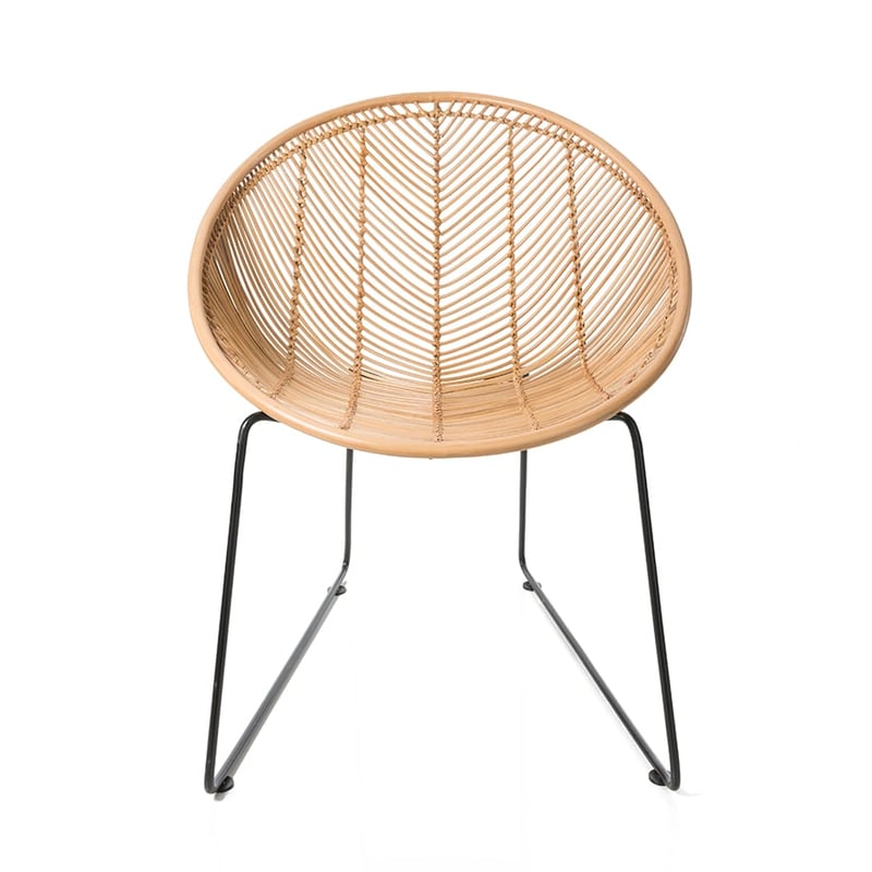 Cebu Rattan Oval Chair Natural