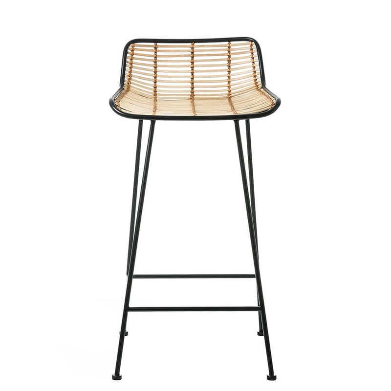 Cebu Rattan Counter Stool Natural & Black