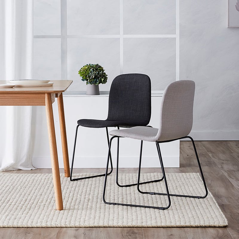 Robbie Dining Chair Silver  Set of 2