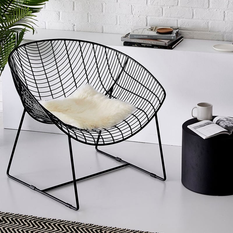 Alameda Occasional Chair Black One Seater