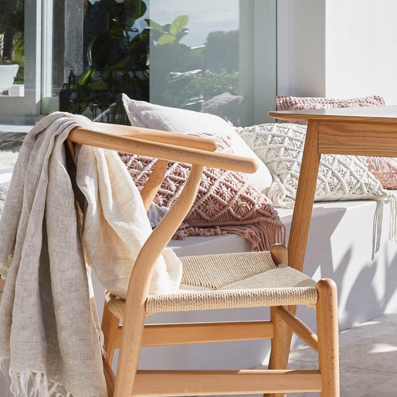 Replica Hans Wegner Wishbone Chair Natural 