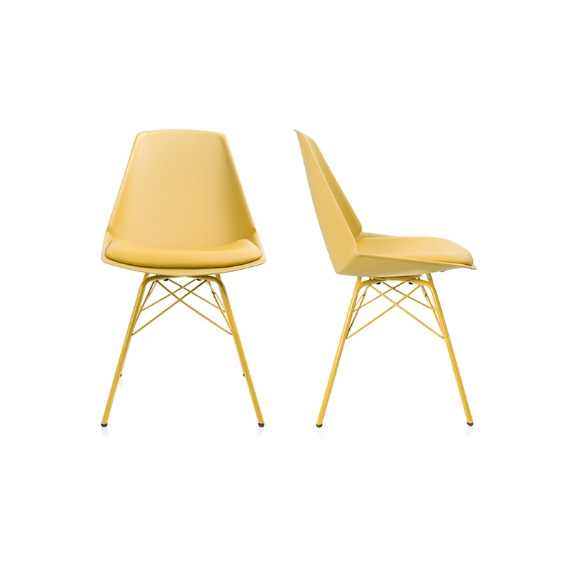 Westgarth Dining Chair Set of 2 Mustard 
