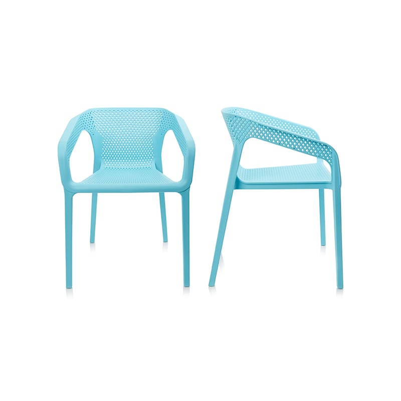 Rio Outdoor Furniture Set of 2 Blue 