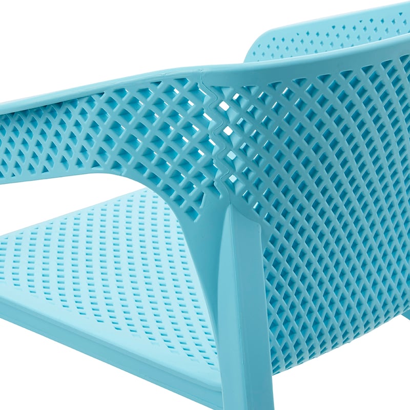 Rio Outdoor Furniture Set of 2 Blue 