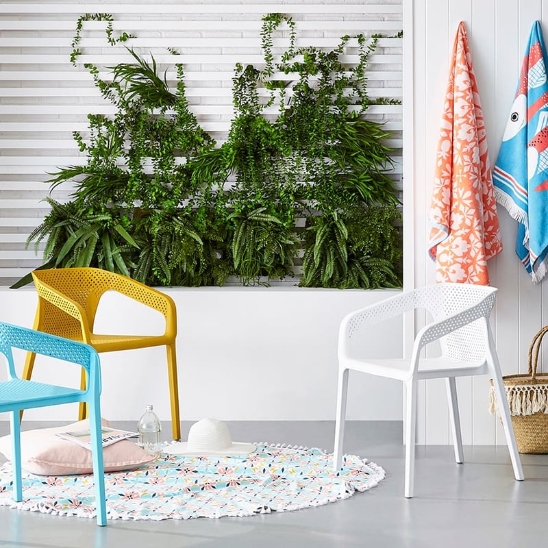 Rio Outdoor Furniture Set of 2 Blue 