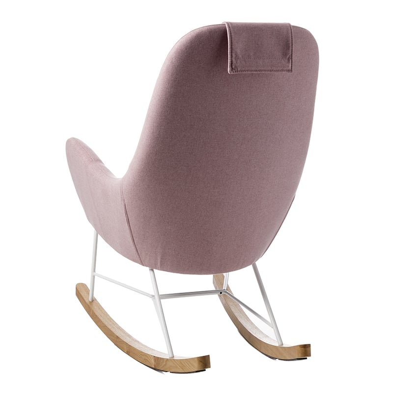 Iggy Rocking Chair Blush & White 