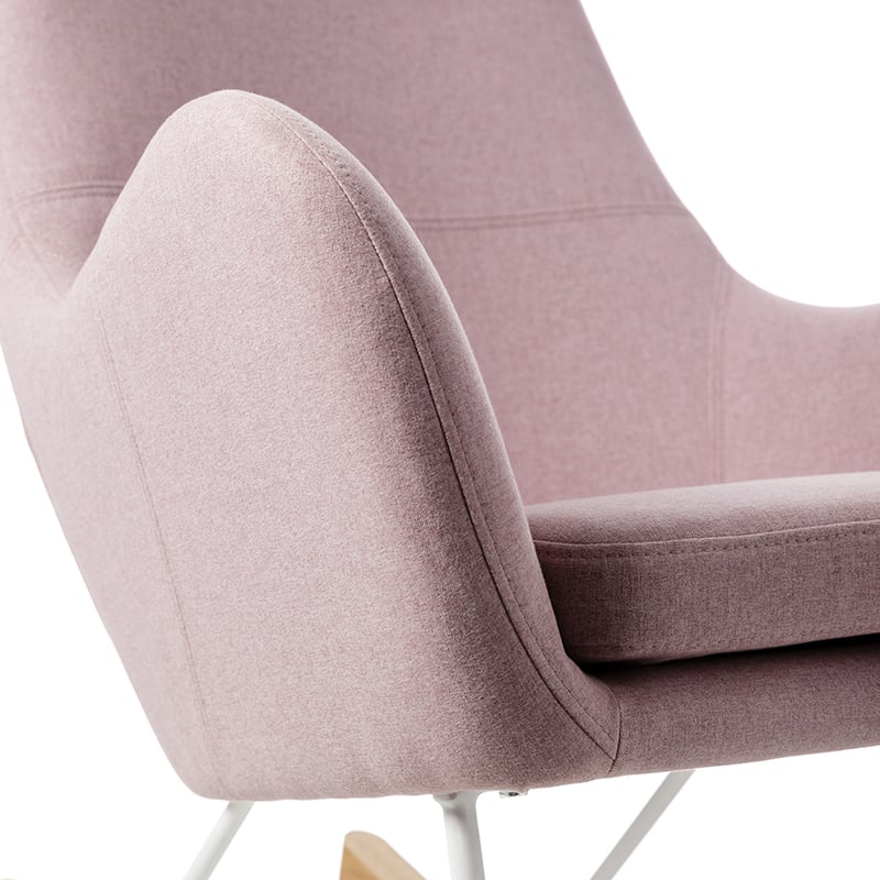 Iggy Rocking Chair Blush & White 