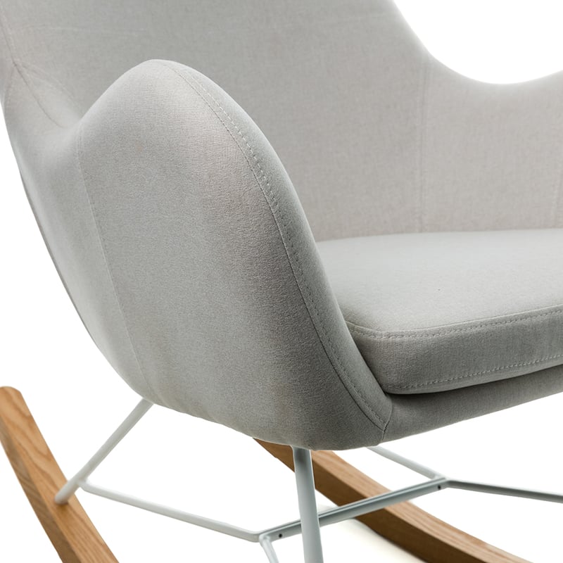 Iggy Rocking Chair Natural & White