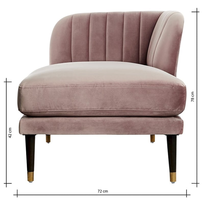 Kensington Chaise Rose Pink