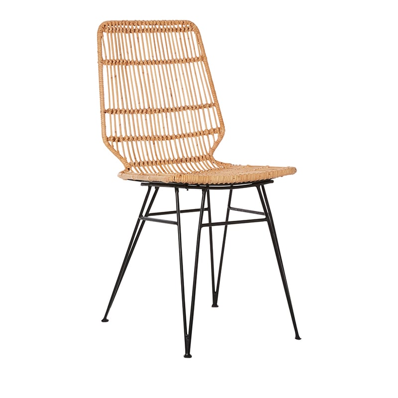 Bahama Rattan Dining Collection Honey/Black Kubu Dining Chair