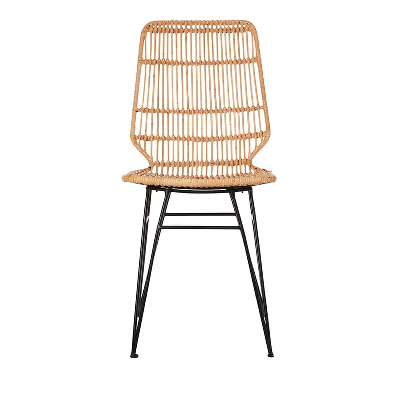Bahama Rattan Dining Collection Honey/Black Kubu Dining Chair