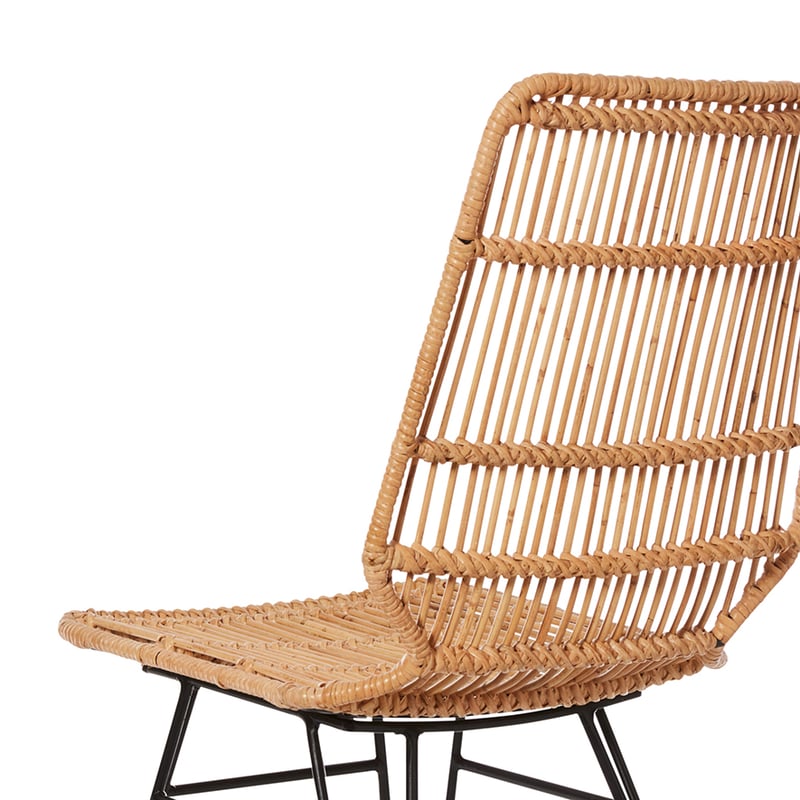 Bahama Rattan Dining Collection Honey/Black Kubu Dining Chair