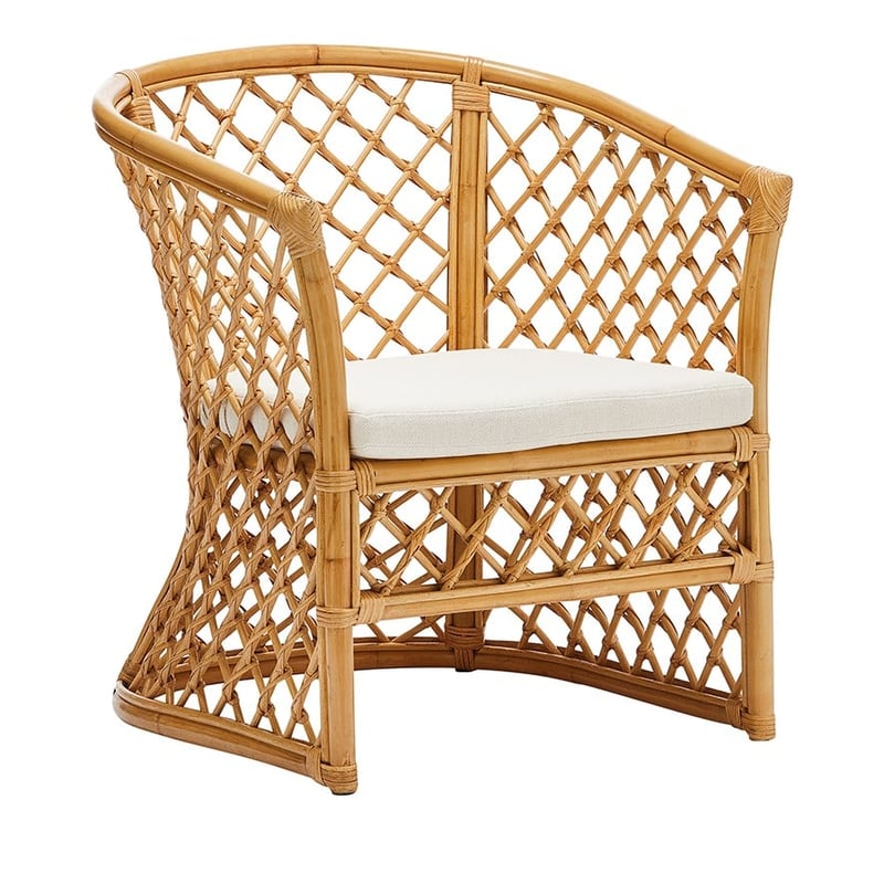 Bahama Rattan Honey 1 Seater Ava Chair