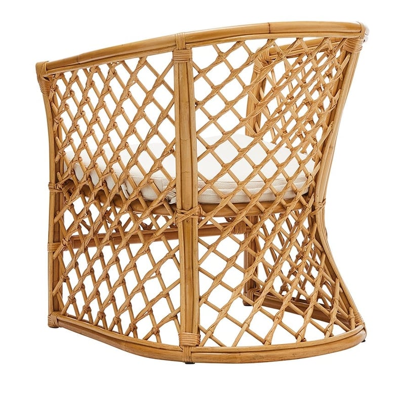 Bahama Rattan Honey 1 Seater Ava Chair