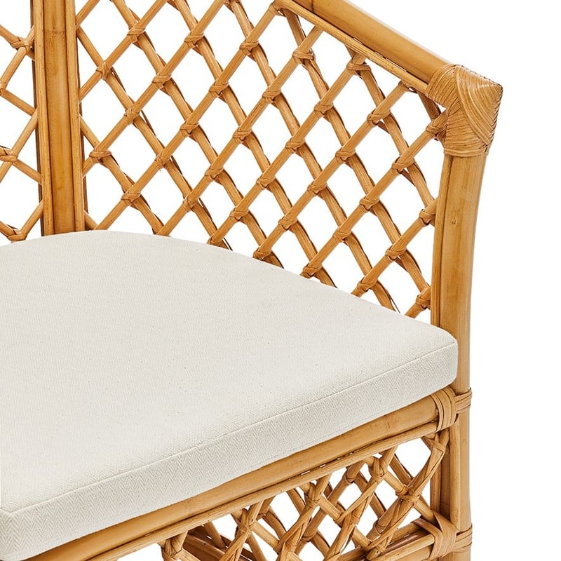 Bahama Rattan Honey 1 Seater Ava Chair