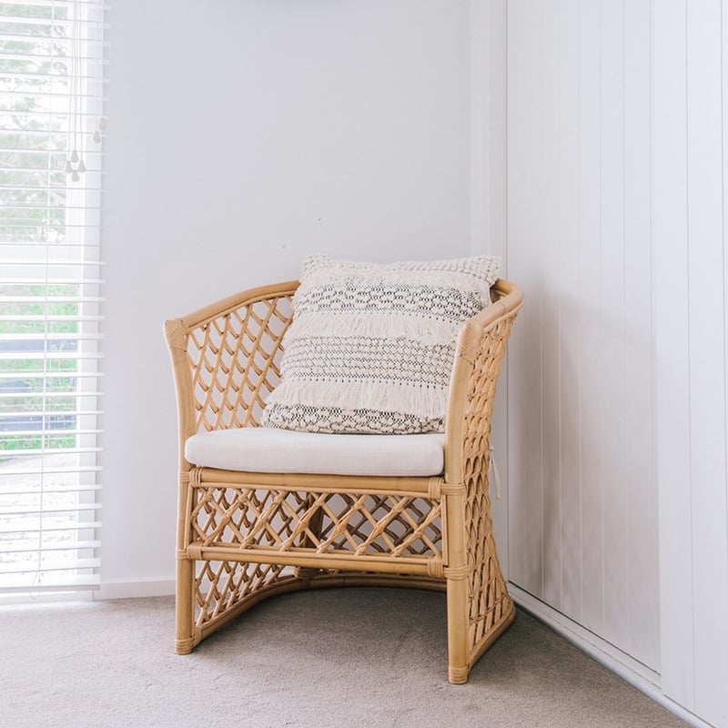 Bahama Rattan Honey 1 Seater Ava Chair