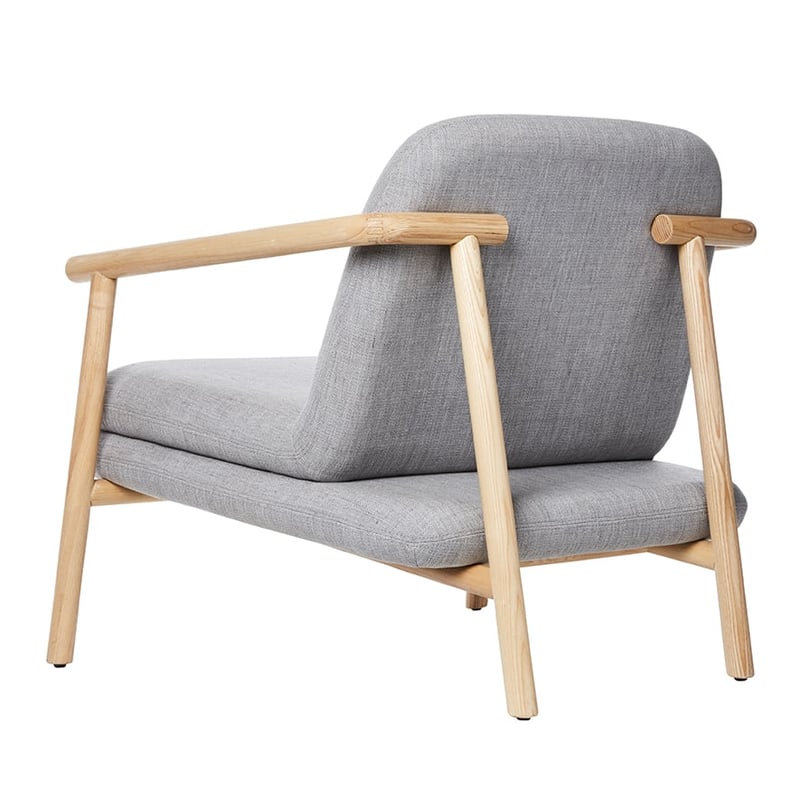 Berlin Chair Grey Ash 1 Seater