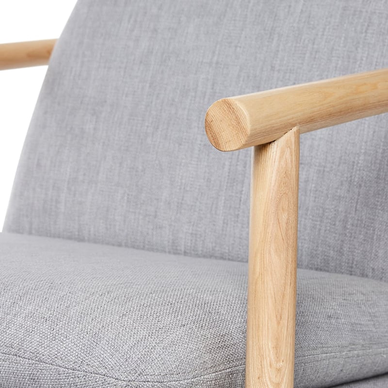 Berlin Chair Grey Ash 1 Seater
