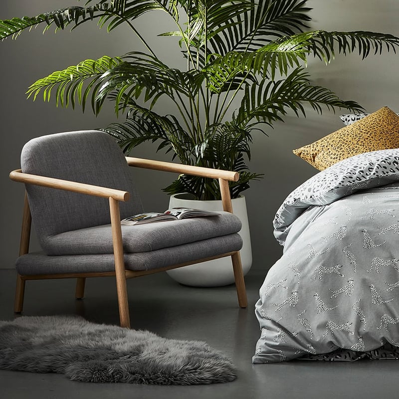 Berlin Chair Grey Ash 1 Seater