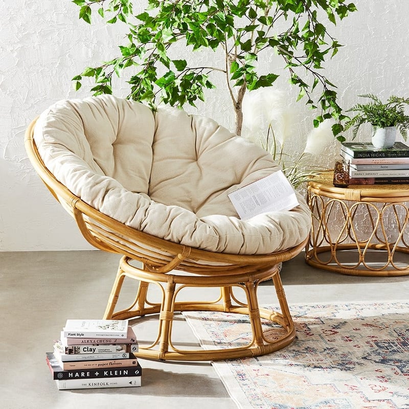 Cayman Honey & Natural Rattan Papasan