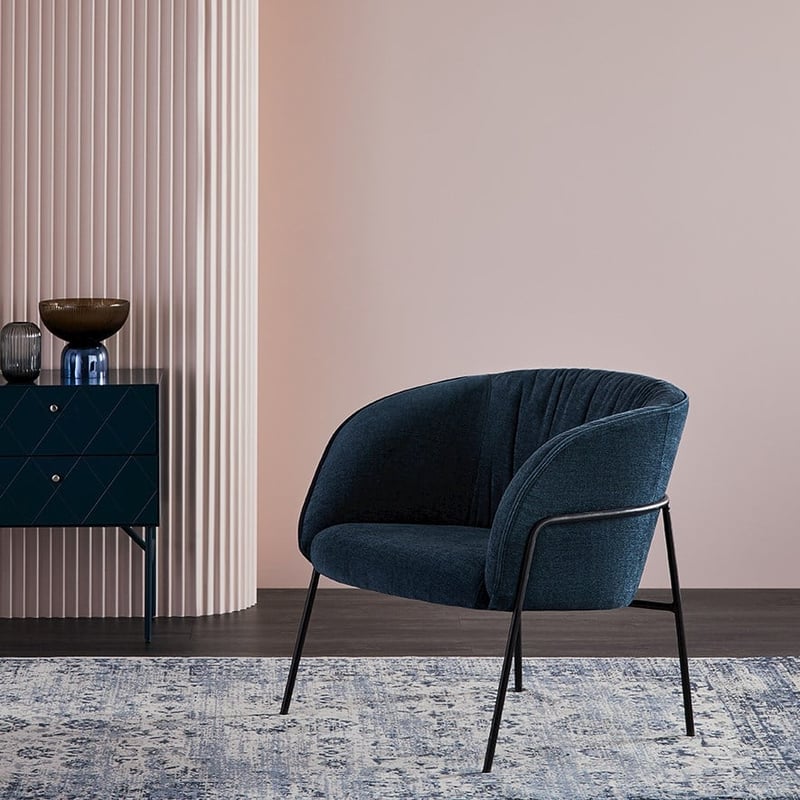 Miami 1 Seater Petrol Blue Chair