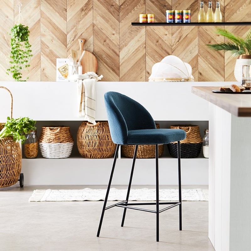 Miami Dining Collection Petrol Blue Counter Stool