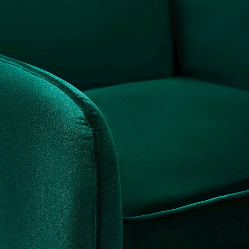 Portland Hunter Green Velvet Chair