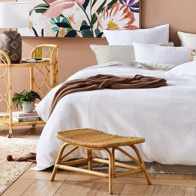 Capri Rattan Natural Foot Stool