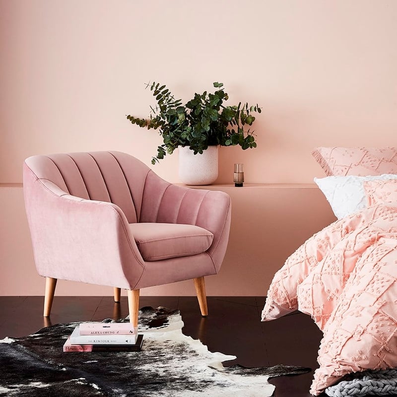 Kensington 1 Seater Chair Rose Pink