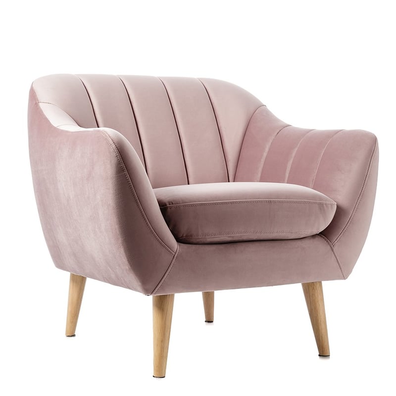 Kensington 1 Seater Chair Rose Pink