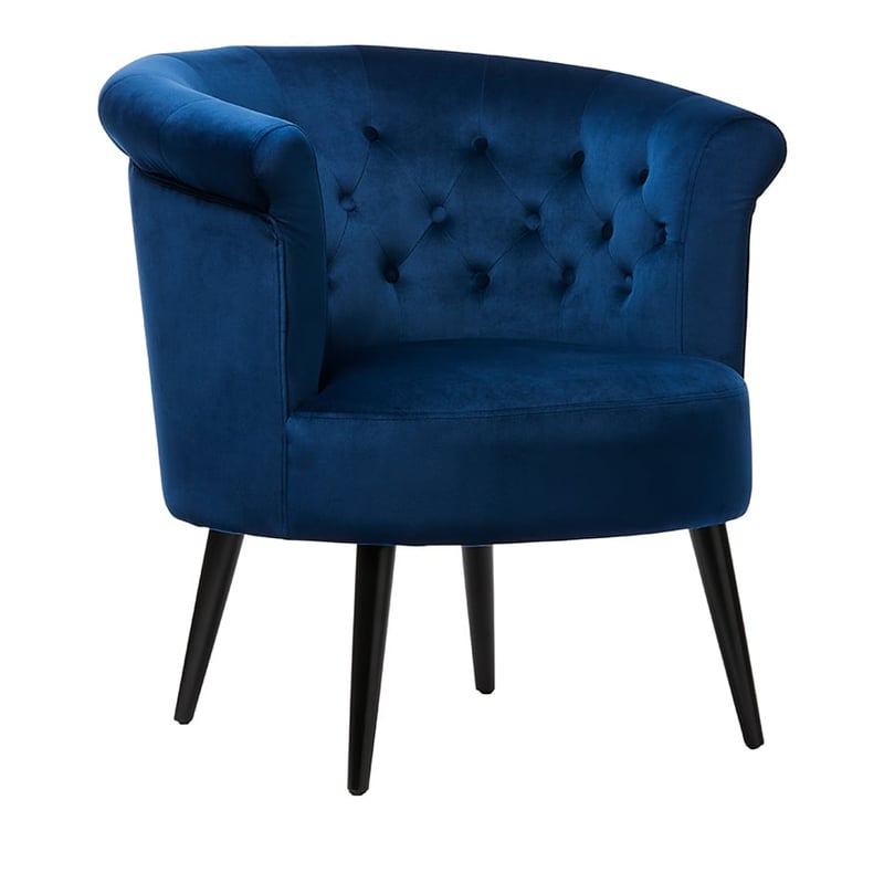Bella Indigo Velvet Chair
