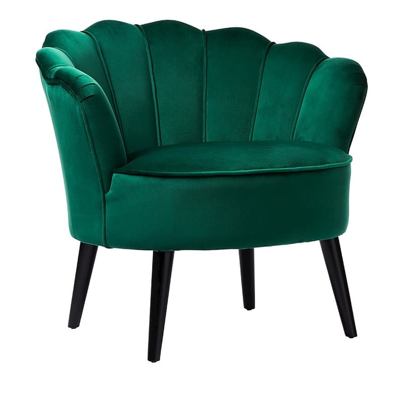 Ariel Hunter Green Velvet Chair