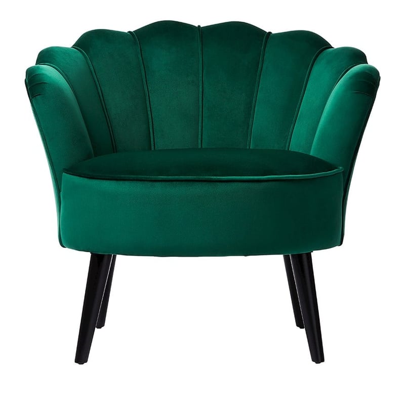 Ariel Hunter Green Velvet Chair
