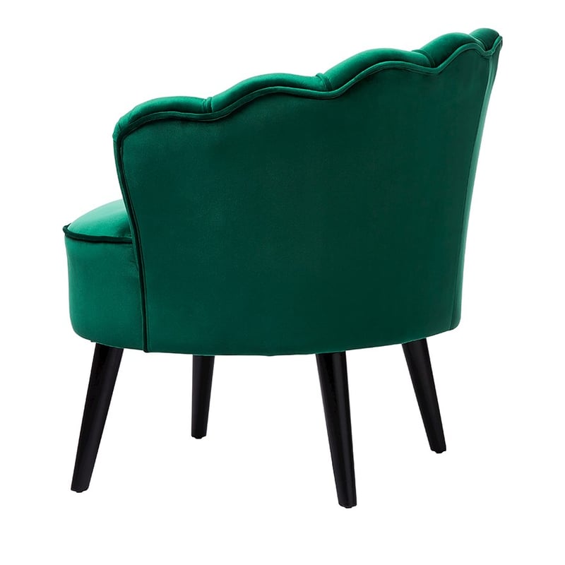 Ariel Hunter Green Velvet Chair