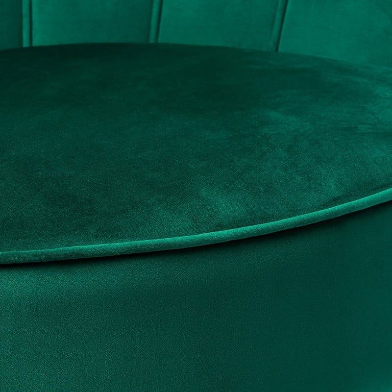 Ariel Hunter Green Velvet Chair