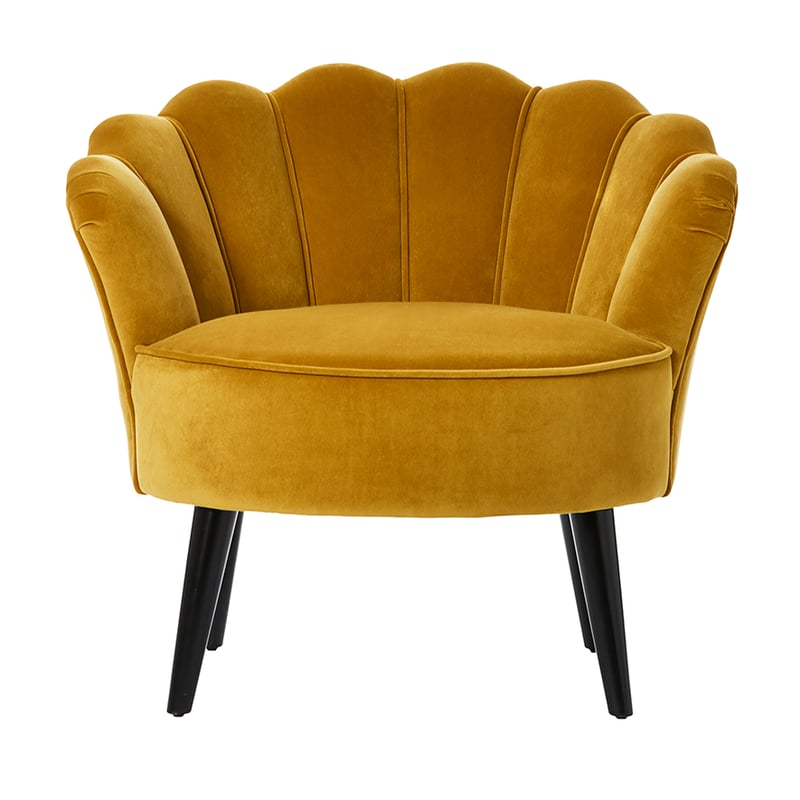 Ariel Mustard Velvet Chair