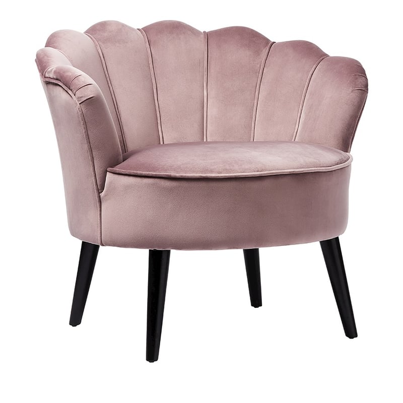 Ariel Rose Pink Velvet Chair